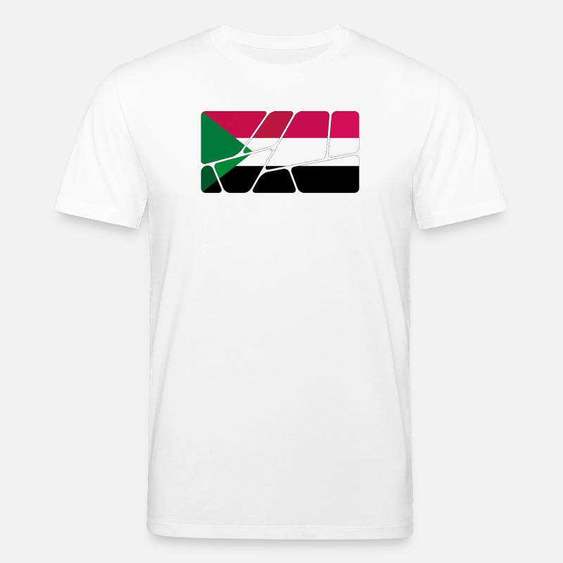 Le Soudan comme drapeau - T-shirt bio CREATOR Stanley/Stella Unisexe - blanc