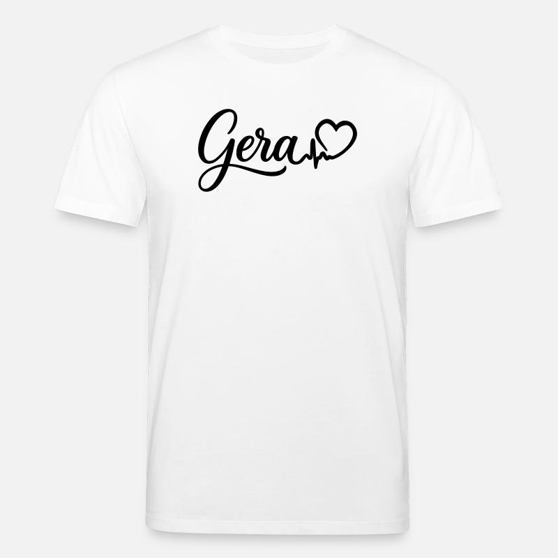 Gera Heartbeat - T-shirt bio CREATOR Stanley/Stella Unisexe - blanc