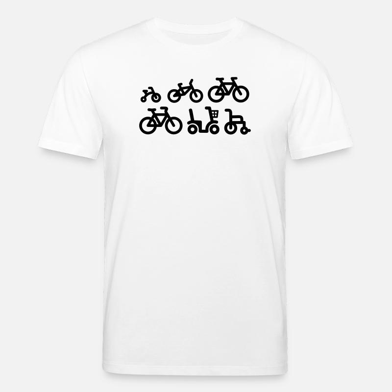 Evolution Mountainbike MTB ATB Fahrrad - Stanley/Stella Unisex Bio-T-Shirt CREATOR - Weiß