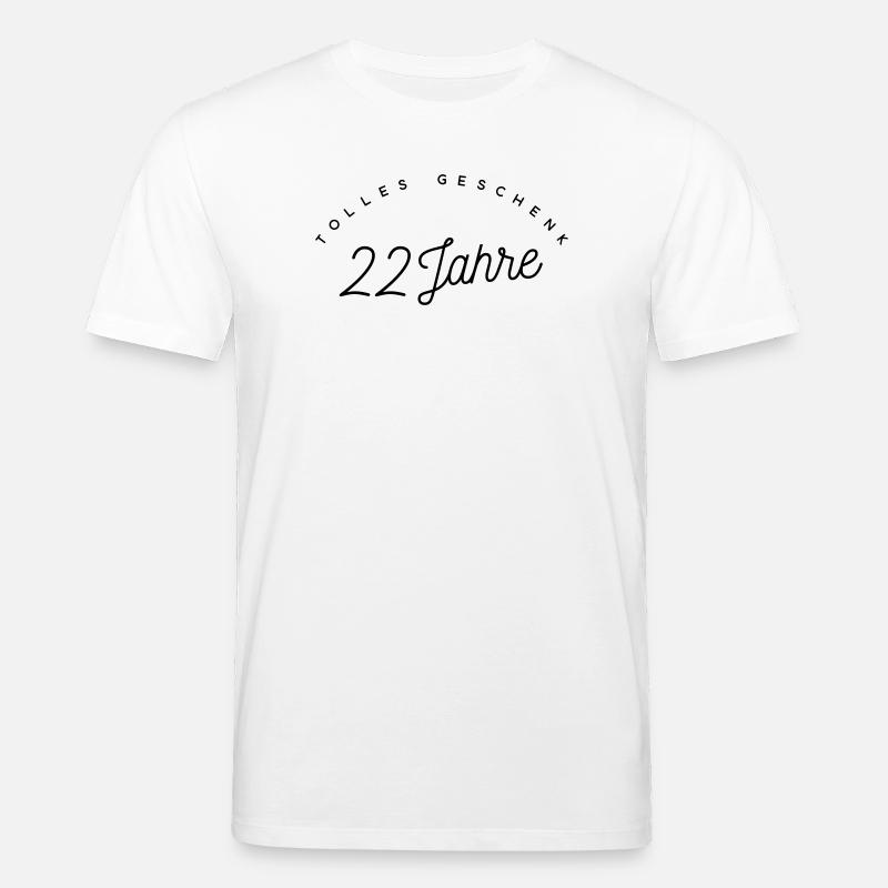 Tolles Geschenk 22 Jahre - Stanley/Stella Unisex Bio-T-Shirt CREATOR - Weiß