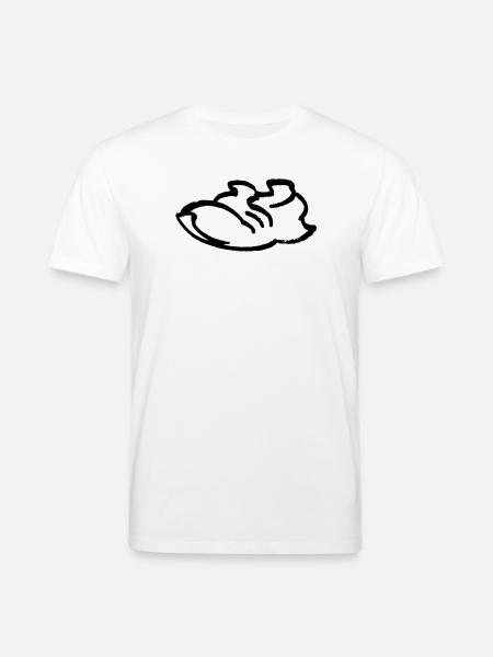 Running Shoe Contour - Stanley/Stella CREATOR Unisex Organic T-Shirt - white
