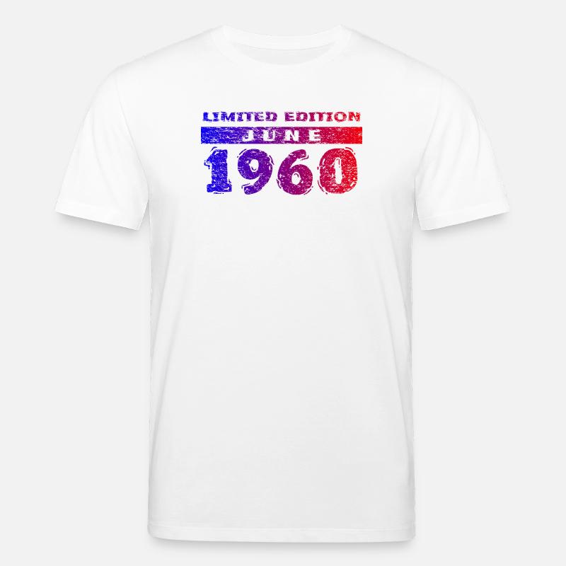66e anniversaire Édition Limitée 06/1960 - T-shirt bio CREATOR Stanley/Stella Unisexe - blanc
