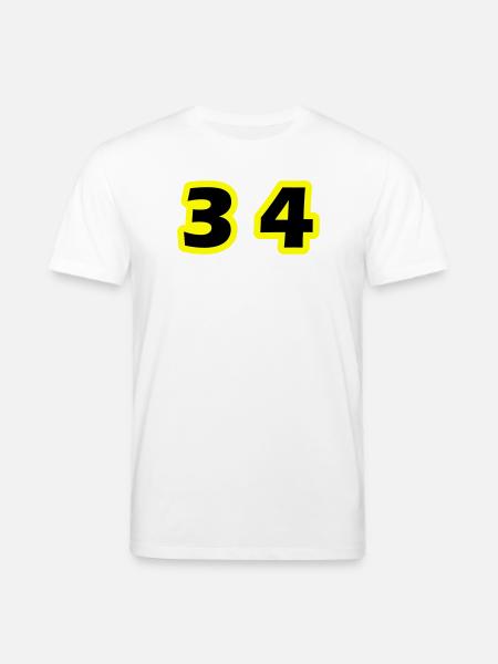 34 Symbole numérique - T-shirt bio CREATOR Stanley/Stella Unisexe - blanc