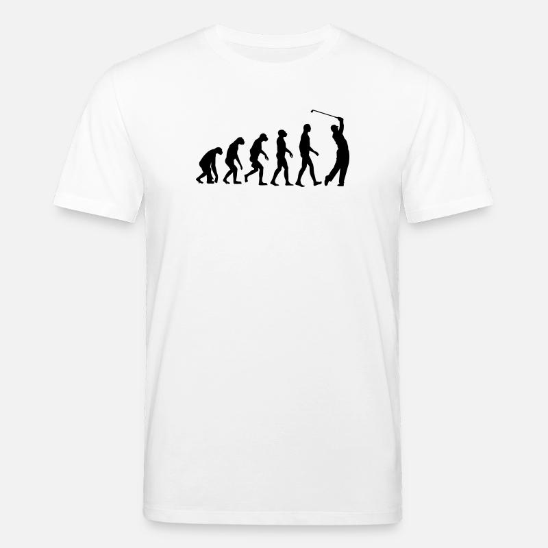 Golf Evolution Golfing - Stanley/Stella CREATOR Unisex Organic T-Shirt - white
