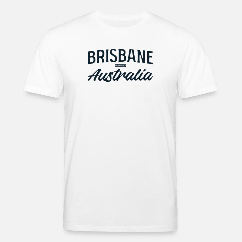 Brisbane Australia Script - Stanley/Stella Unisex Bio-T-Shirt CREATOR  - Weiß