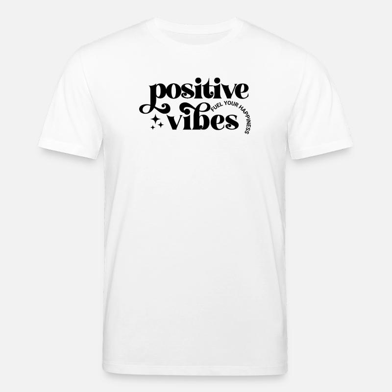 Positive Vibes machen glücklich - Stanley/Stella Unisex Bio-T-Shirt CREATOR  - Weiß