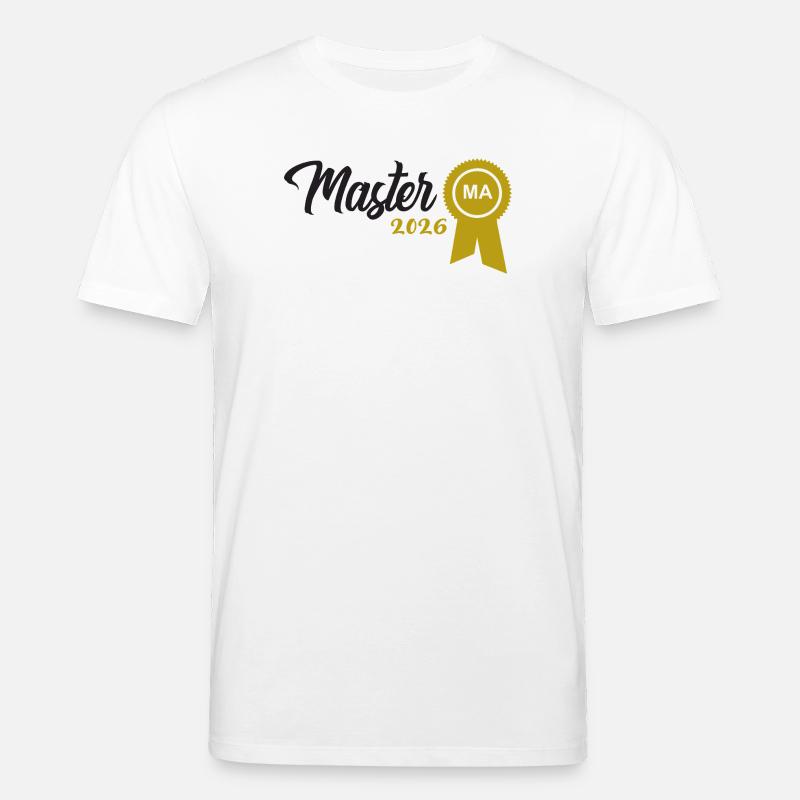Master 2026 Abschluss Promotion Sponsion - Stanley/Stella Unisex Bio-T-Shirt CREATOR  - Weiß