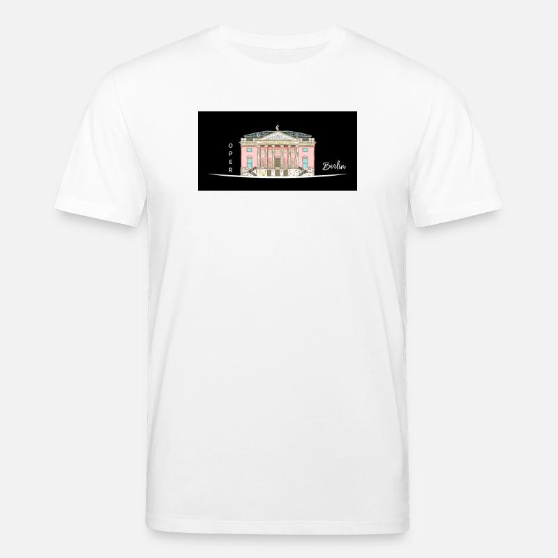 Berlin, Oper unter den Linden, Dessin - T-shirt bio CREATOR Stanley/Stella Unisexe - blanc