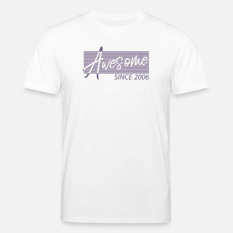 Awesome Since 2006 - Stanley/Stella Unisex Bio-T-Shirt CREATOR  - Weiß