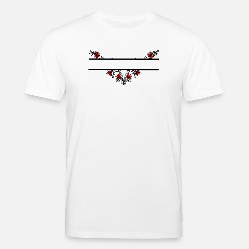 Blume dekoratives Banner - Stanley/Stella Unisex Bio-T-Shirt CREATOR  - Weiß