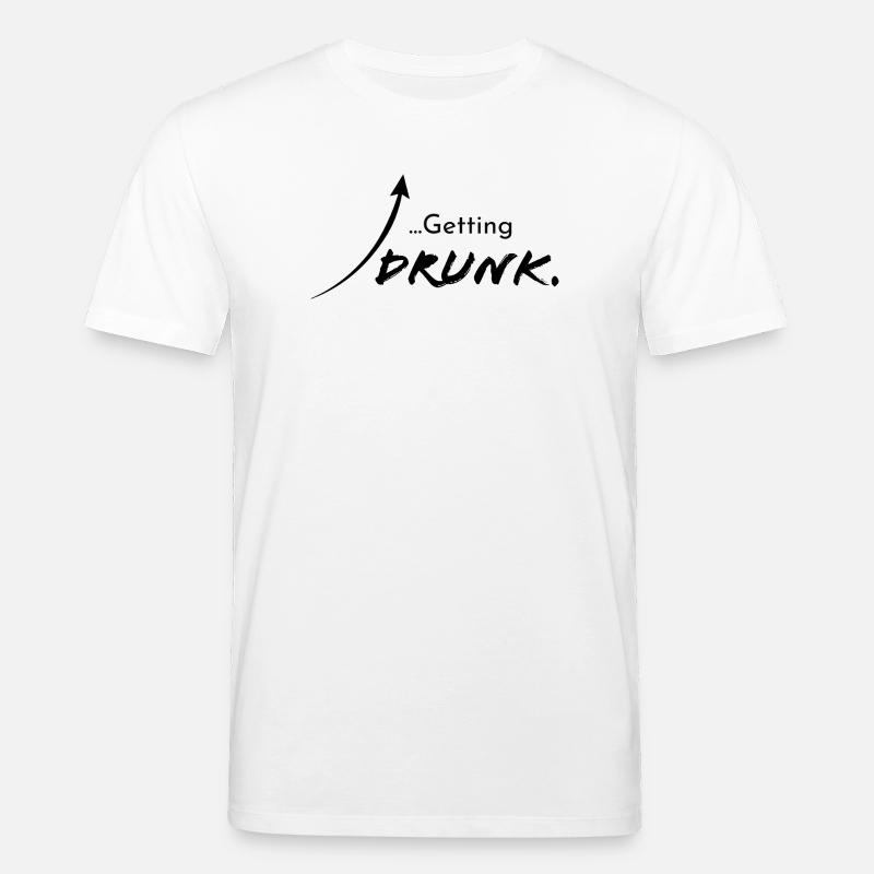 Getting drunk, version 1 - Stanley/Stella CREATOR Unisex Organic T-Shirt - white