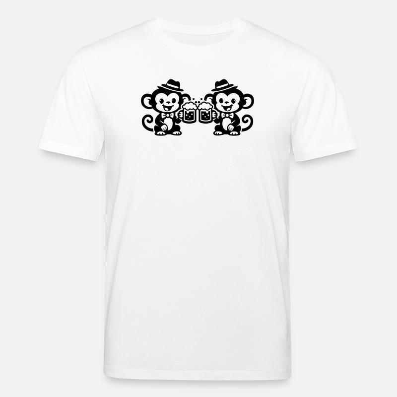 Affe Bier Team - Stanley/Stella Unisex Bio-T-Shirt CREATOR  - Weiß