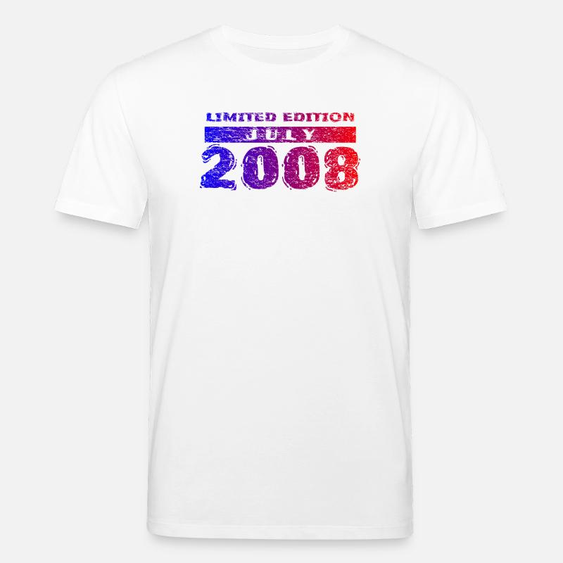 18e anniversaire Édition Limitée 07/2008 - T-shirt bio CREATOR Stanley/Stella Unisexe - blanc