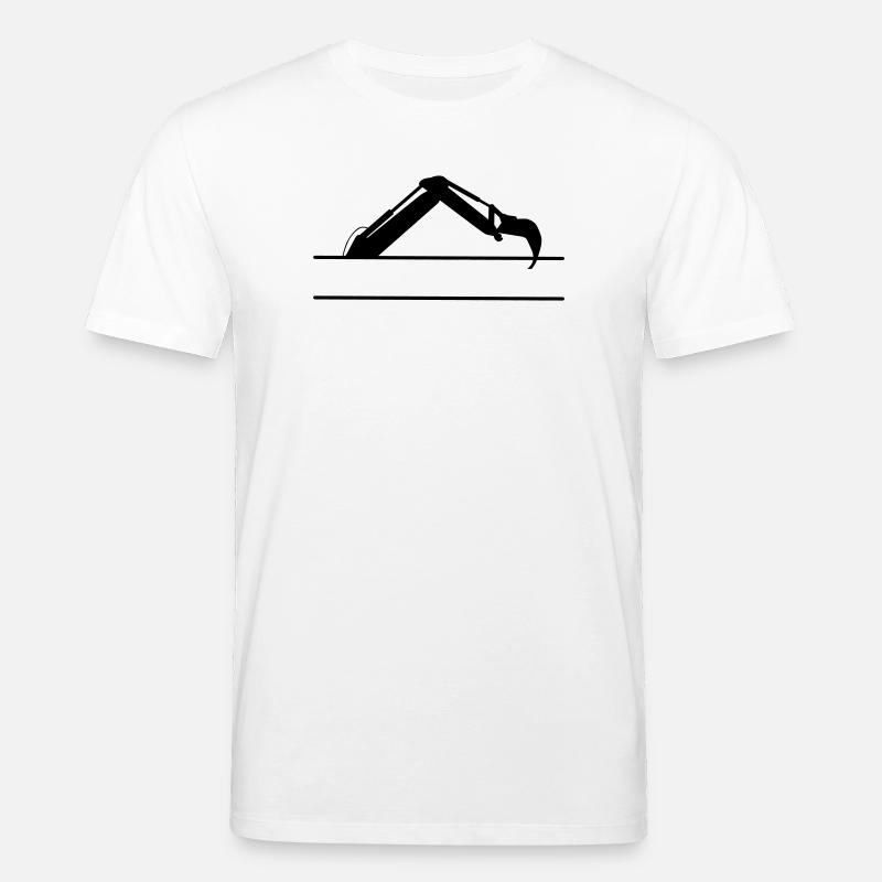 Baggerarm maßgeschneidert – Baukonstruktion - Stanley/Stella Unisex Bio-T-Shirt CREATOR - Weiß