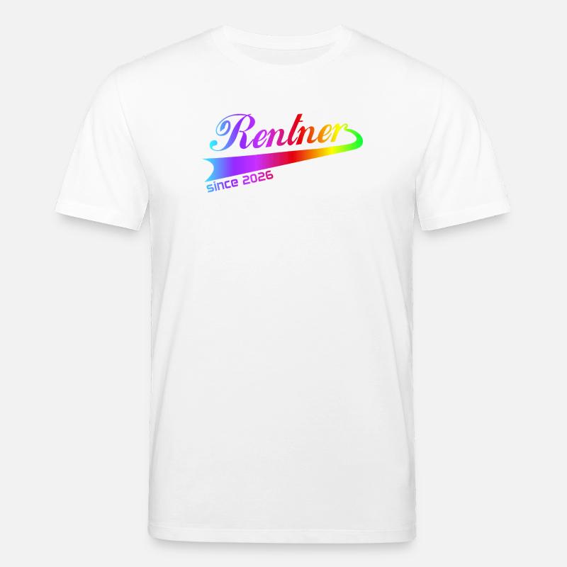 Rentner 2026 Ruhestand Rentner Pullover, Kappe - Stanley/Stella Unisex Bio-T-Shirt CREATOR  - Weiß
