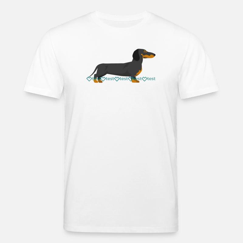 Dackel Bild - Stanley/Stella Unisex Bio-T-Shirt CREATOR  - Weiß