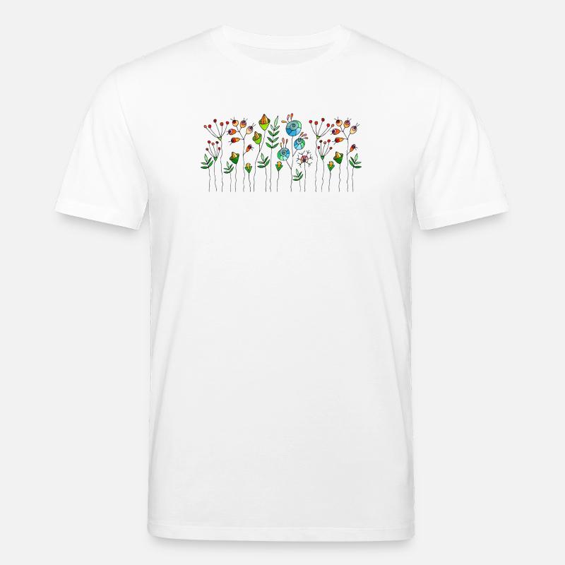 Fleur - T-shirt bio CREATOR Stanley/Stella Unisexe - blanc