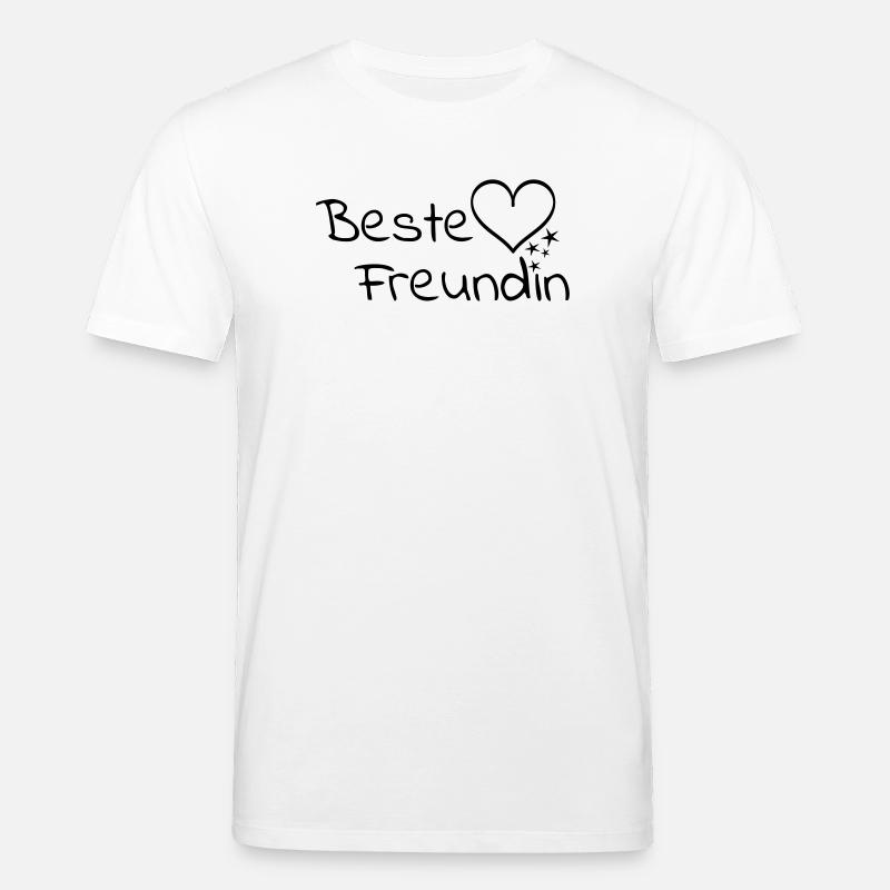 Beste Freundin - Stanley/Stella Unisex Bio-T-Shirt CREATOR  - Weiß