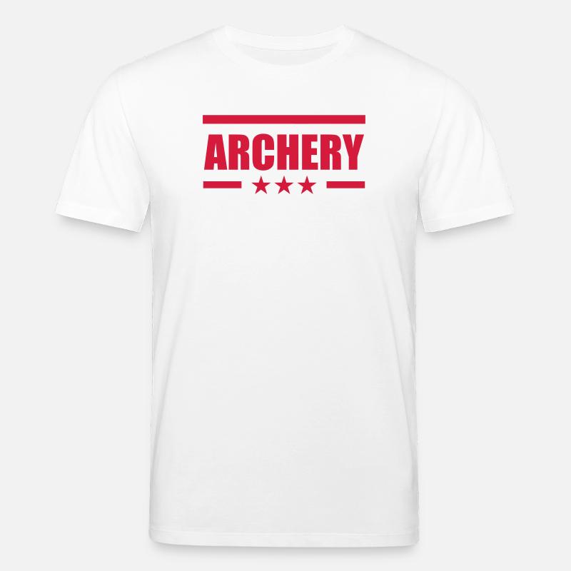 Archery / Bogenschießen / Tir à l'arc - T-shirt bio CREATOR Stanley/Stella Unisexe - blanc