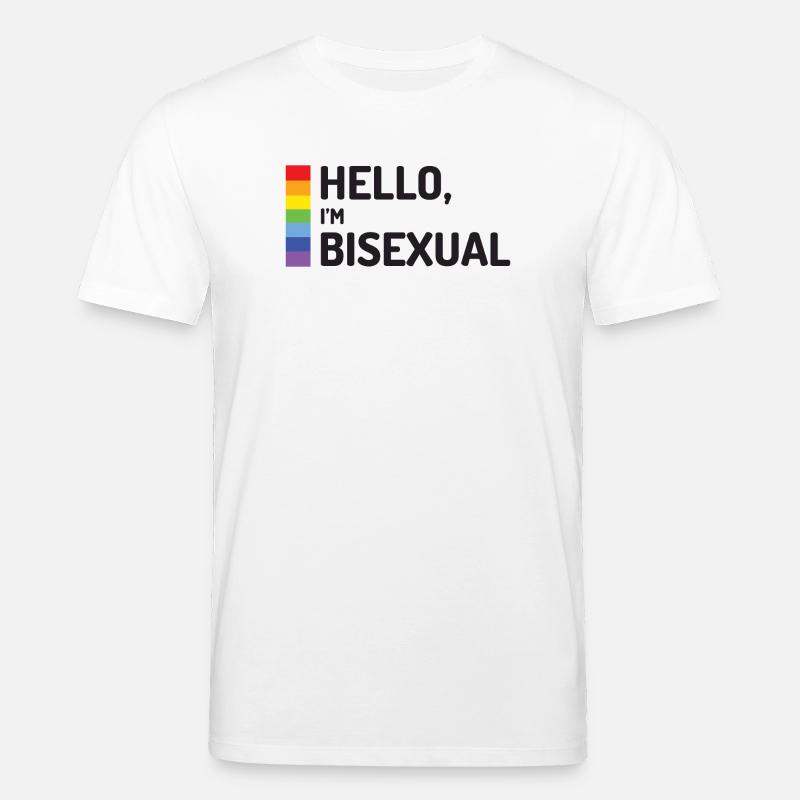 Hallo, ich bin bisexuell - Stanley/Stella Unisex Bio-T-Shirt CREATOR - Weiß