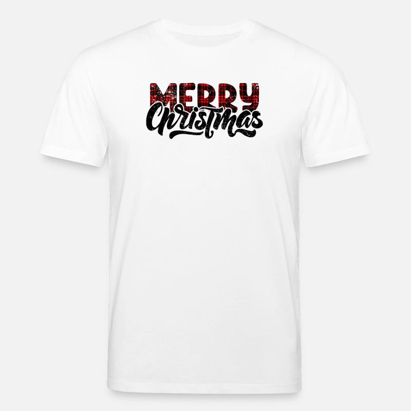 Typographie Plaid Glitch - T-shirt bio CREATOR Stanley/Stella Unisexe - blanc