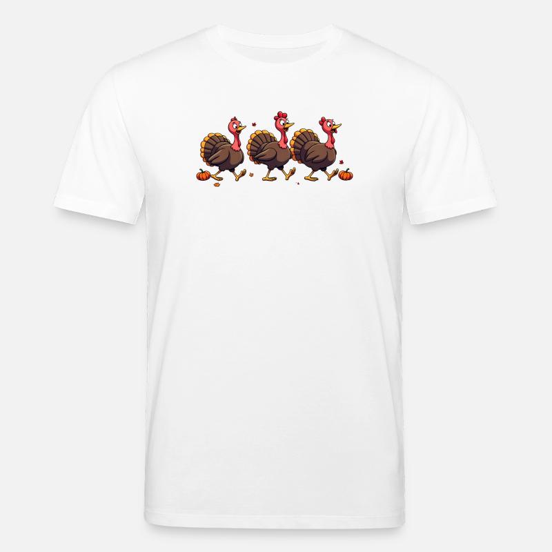 Bébé dinde de Thanksgiving - T-shirt bio CREATOR Stanley/Stella Unisexe - blanc
