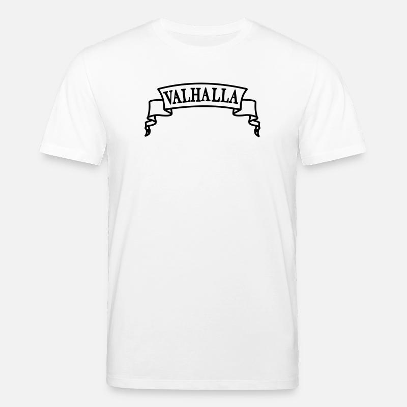 Walhalla im Banner - Stanley/Stella Unisex Bio-T-Shirt CREATOR  - Weiß
