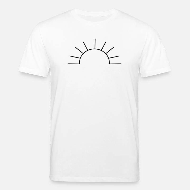 schlichte Sonne - Stanley/Stella Unisex Bio-T-Shirt CREATOR  - Weiß