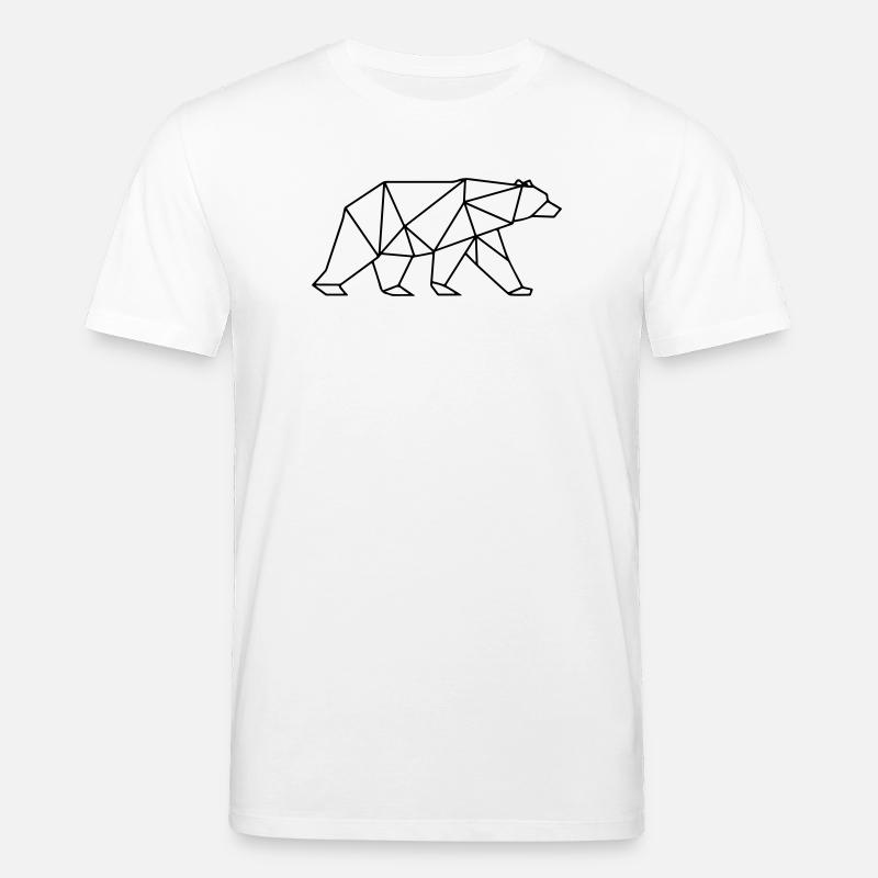 Polygone d’ours - T-shirt bio CREATOR Stanley/Stella Unisexe - blanc