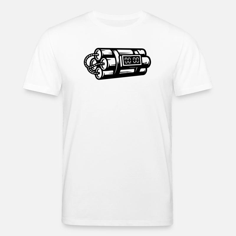 Time Bomb Explosive Dynamite - Stanley/Stella CREATOR Unisex Organic T-Shirt - white