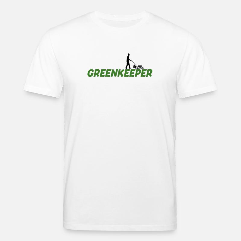 Greenkeeper Rasenmäher Gärtner Garten Geschenkidee - Stanley/Stella Unisex Bio-T-Shirt CREATOR  - Weiß