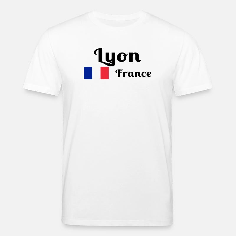 Lyon Frankreich - Stilvolle Drucke - Stanley/Stella Unisex Bio-T-Shirt CREATOR  - Weiß