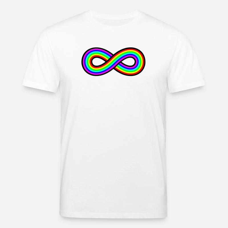 Autismus Regenbogen Unendlichkeit - Stanley/Stella Unisex Bio-T-Shirt CREATOR  - Weiß