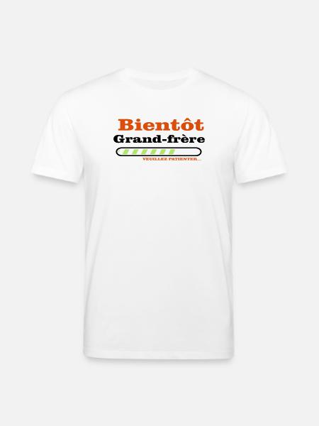 Bald ein großer Bruder - Stanley/Stella Unisex Bio-T-Shirt CREATOR - Weiß