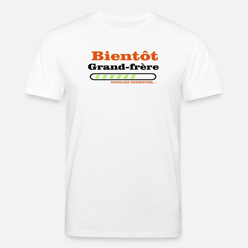 Bald ein großer Bruder - Stanley/Stella Unisex Bio-T-Shirt CREATOR  - Weiß