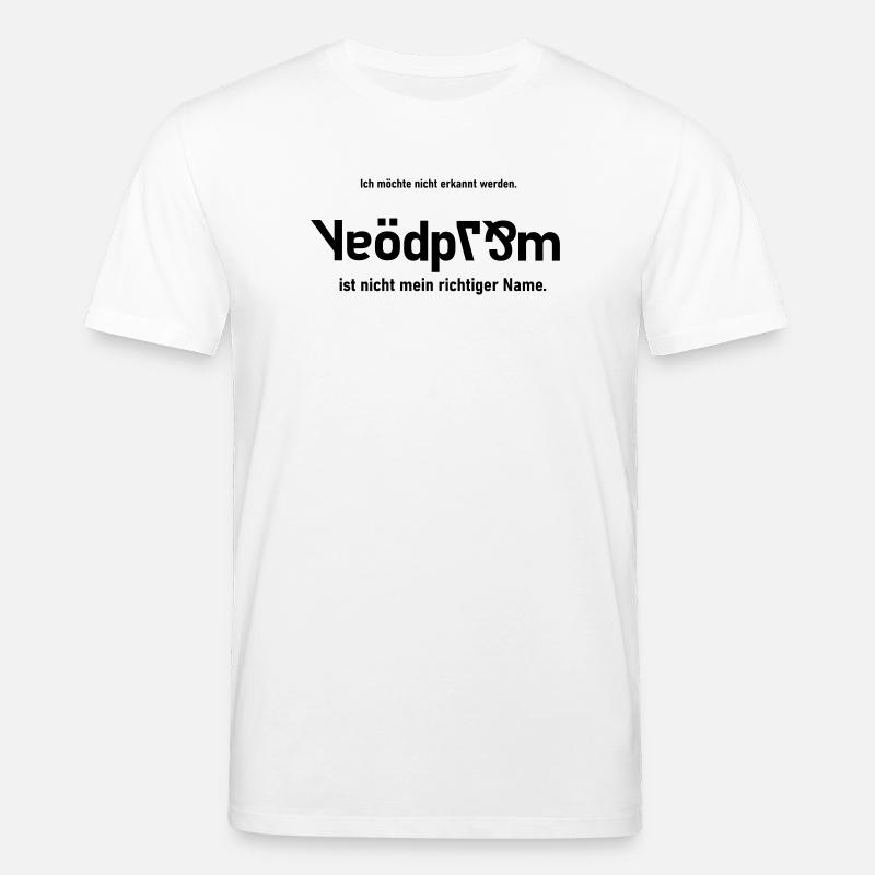 nicht mein richtiger Name - Stanley/Stella Unisex Bio-T-Shirt CREATOR - Weiß