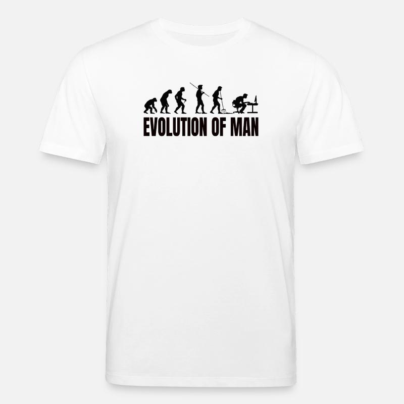 Programmierer Computerfreak Evolution - Stanley/Stella Unisex Bio-T-Shirt CREATOR - Weiß