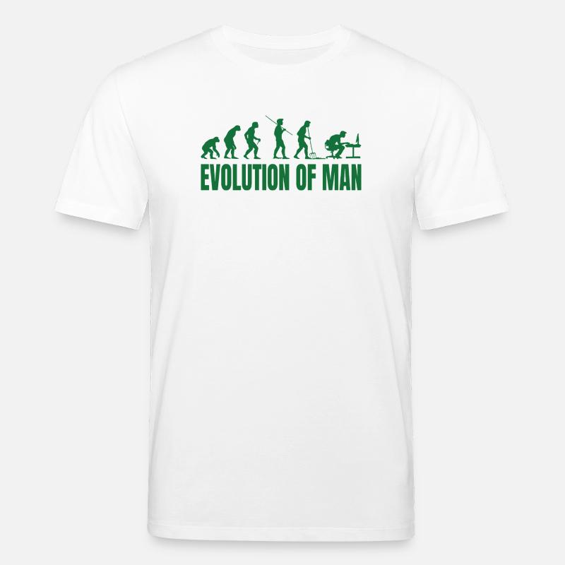 Evolution of Man Programmierer IT - Stanley/Stella Unisex Bio-T-Shirt CREATOR - Weiß