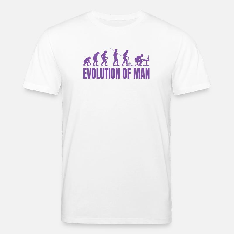 Programmeur Computer Freak Evolution Rétro - T-shirt bio CREATOR Stanley/Stella Unisexe - blanc