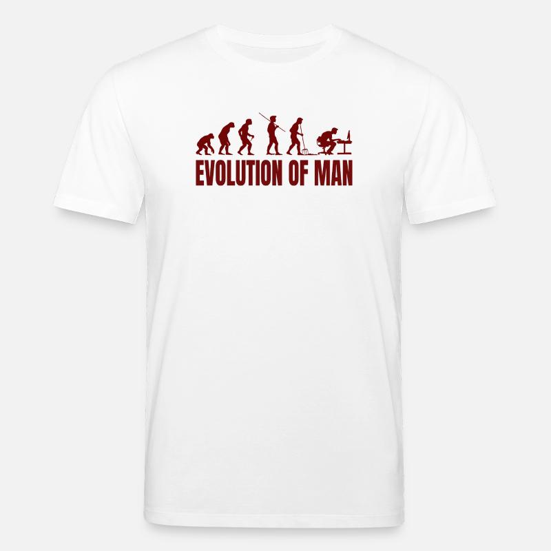 Computer PC Evolution Computer Scientist Programmer - Stanley/Stella CREATOR Unisex Organic T-Shirt - white
