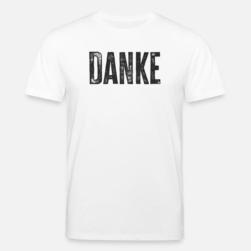 Danke Dankeschön Worte Geschenk - Stanley/Stella Unisex Bio-T-Shirt CREATOR  - Weiß