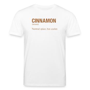CINNAMON Zimt - Stanley/Stella Unisex Bio-T-Shirt CREATOR  - Weiß - Vorne - Alina (178cm) & Michal (187cm)