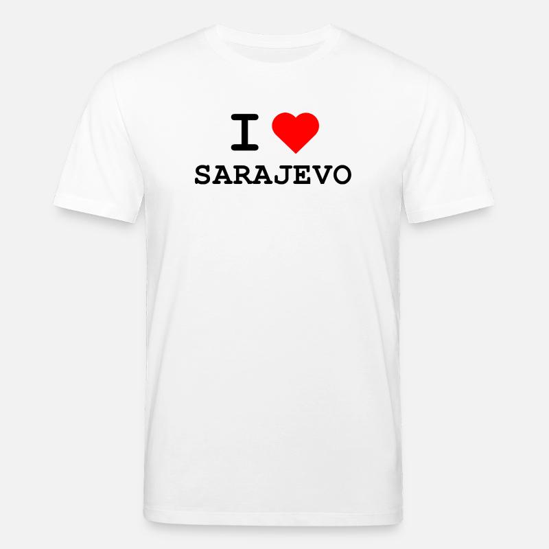 I love Sarajevo - Ich liebe Sarajevo - Stanley/Stella Unisex Bio-T-Shirt CREATOR  - Weiß