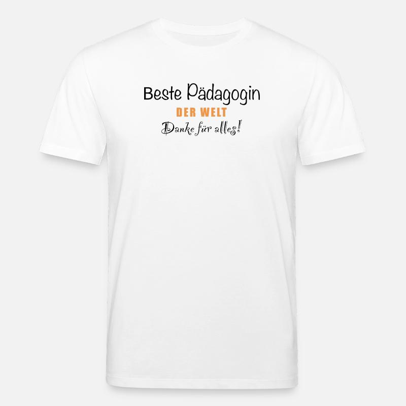 Beste Pädagogin der Welt - Stanley/Stella Unisex Bio-T-Shirt CREATOR - Weiß