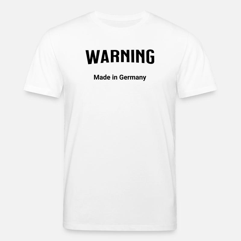 Warning - Made in Germany - Stanley/Stella Unisex Bio-T-Shirt CREATOR  - Weiß