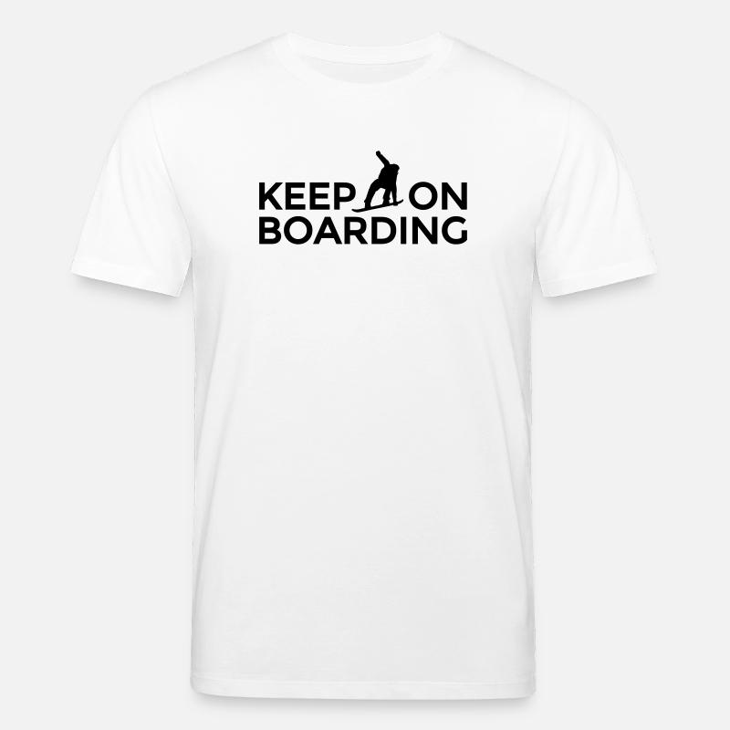 Continue de monter Après-ski Snowboardeur Snowboard - T-shirt bio CREATOR Stanley/Stella Unisexe - blanc