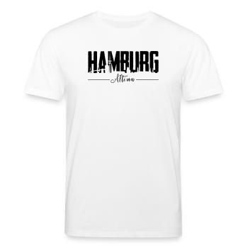 Hamburg Altona, City Shirt - Stanley/Stella Unisex Bio-T-Shirt CREATOR  - Weiß - Vorne - Alina (178cm) & Michal (187cm)