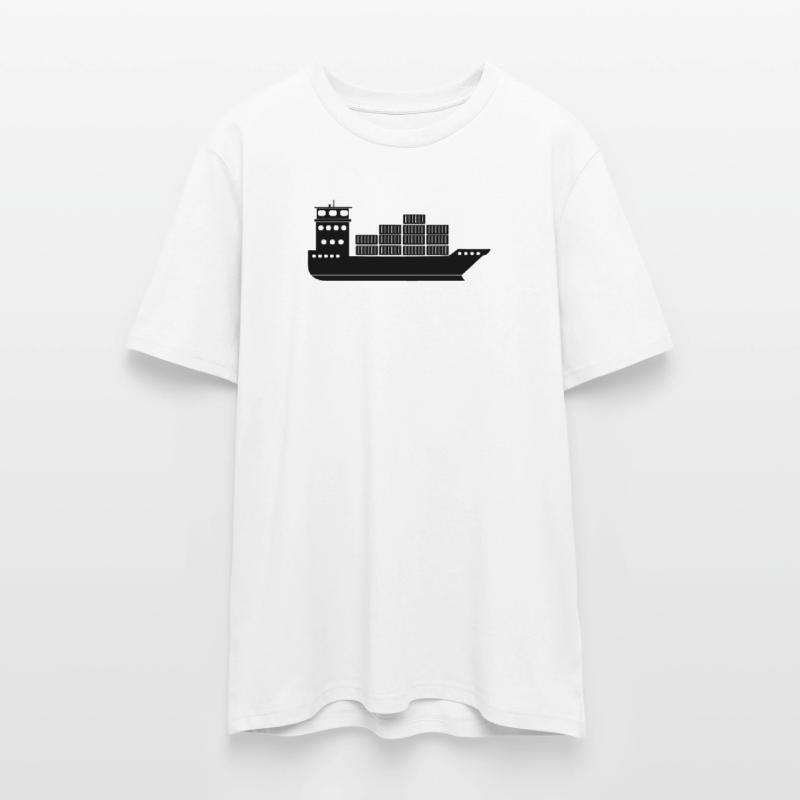 Seecontainerschiff oder Boot mit Containern Stanley/Stella Unisex Bio-T-Shirt CREATOR 