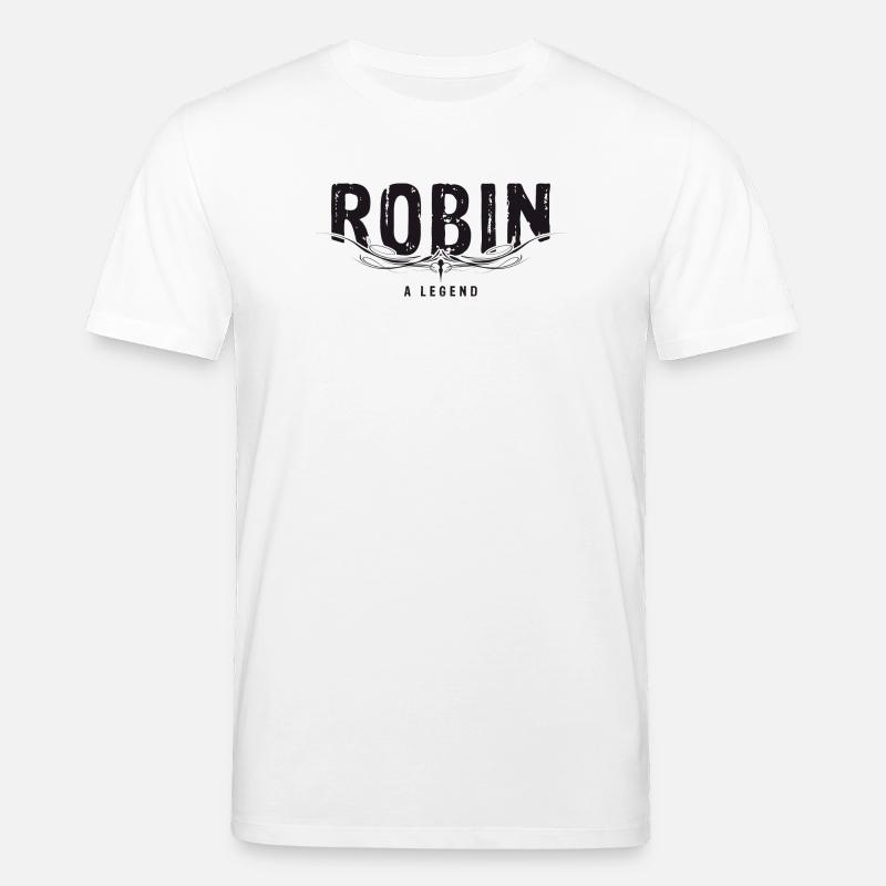 ROBIN A LEGEND verziert - Stanley/Stella Unisex Bio-T-Shirt CREATOR  - Weiß