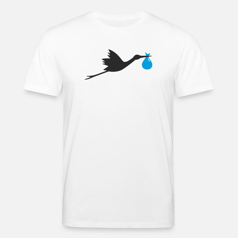 Klapperstorch Baby Junge - Stanley/Stella Unisex Bio-T-Shirt CREATOR  - Weiß